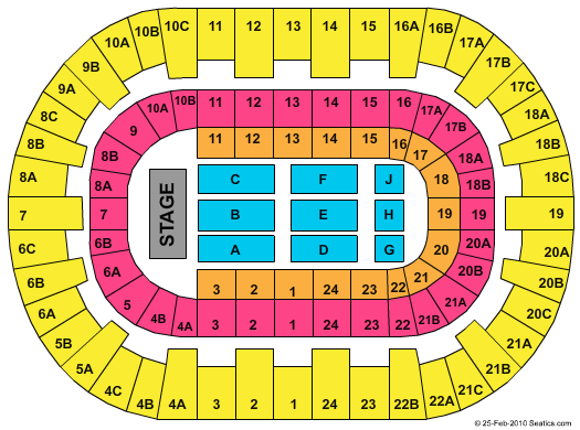 Pechanga Arena - San Diego Concert Seating Chart